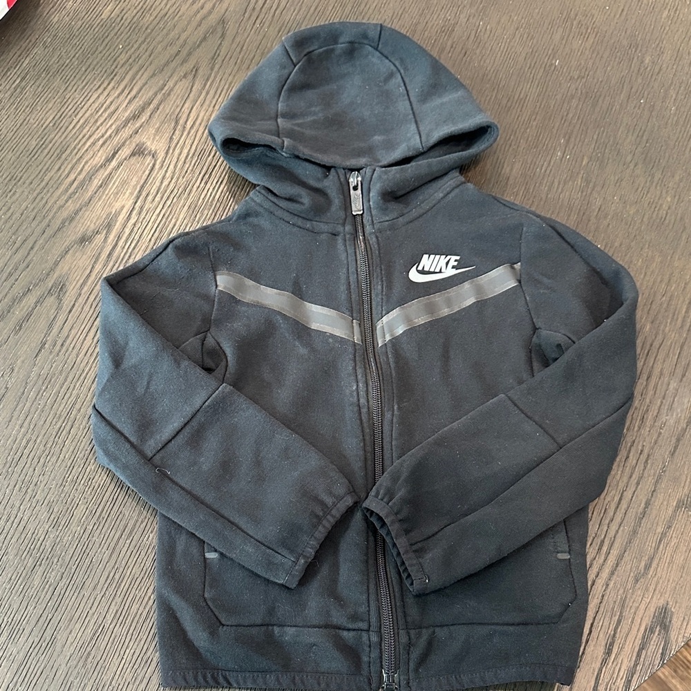 Nike Kids Charcoal Zip-Up Hoodie